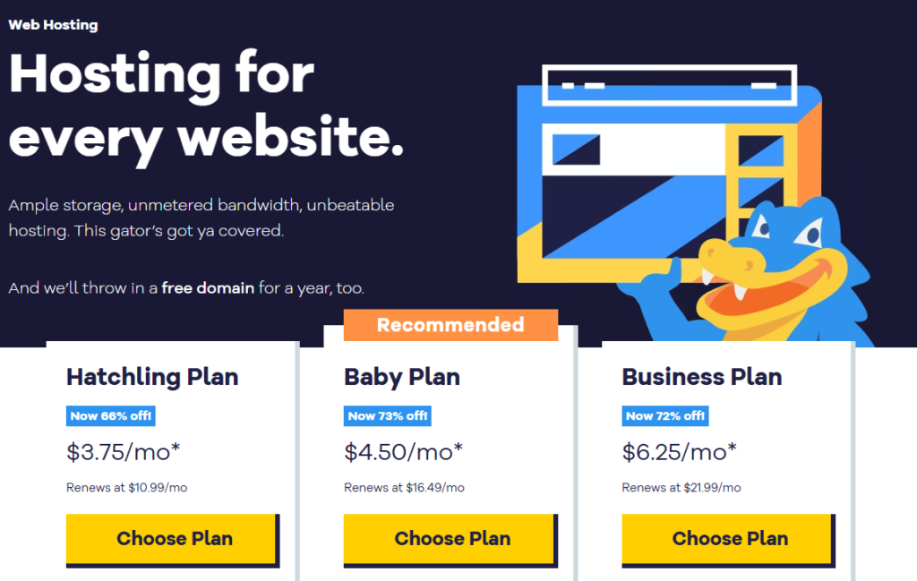 hostgator-pricing-plan