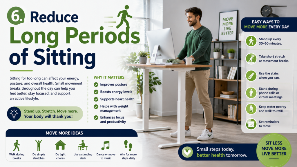 long periods of sitting-healthy living