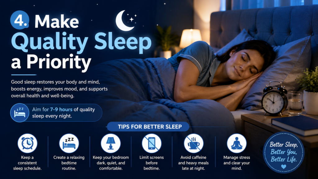 make quality sleep-healthy living