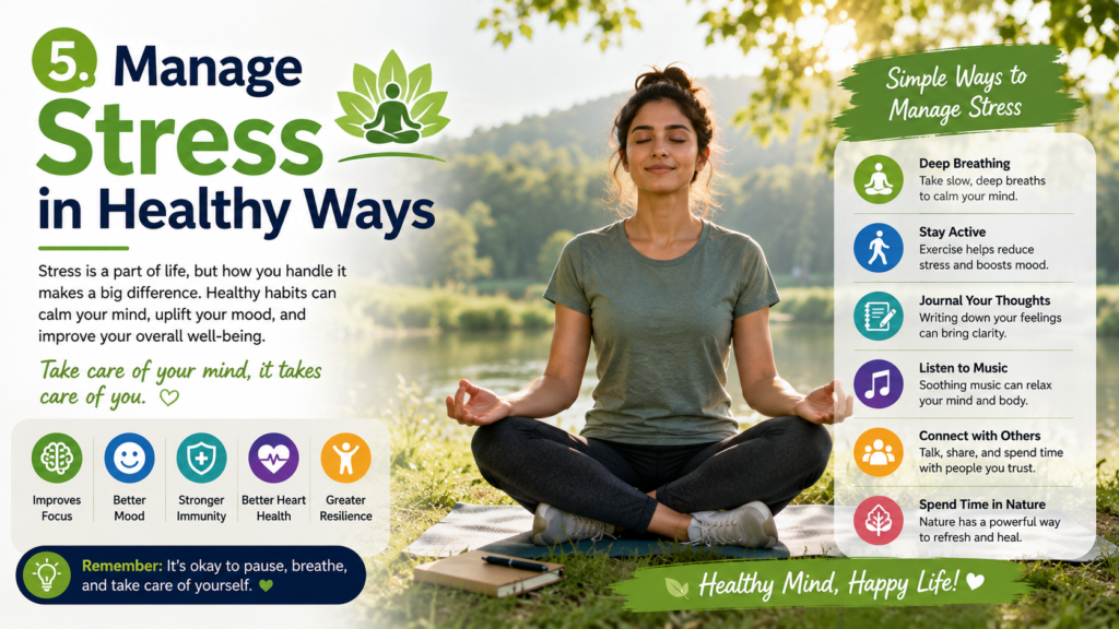 manage stress-healthy living