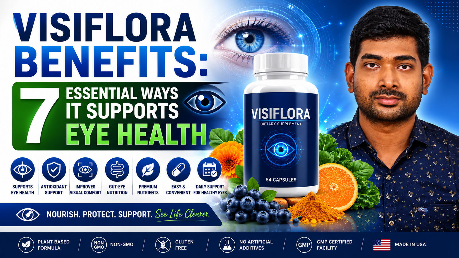 Read more about the article VisiFlora Benefits: 7 Essential Ways It Supports Eye Health